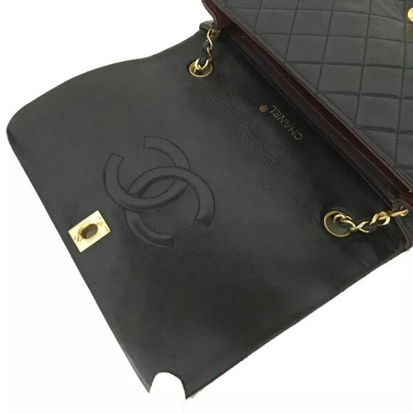 8792107BB (X6) Chanel Shoulder Bag Matelasse CC Black Lambskin - Picture 8 of 13